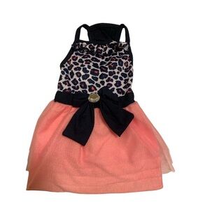 Pre-Owned Pet Dog Frisco Leopard Print Dog Dress Size XS.